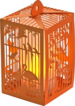 photophore à suspendre cage à oiseau